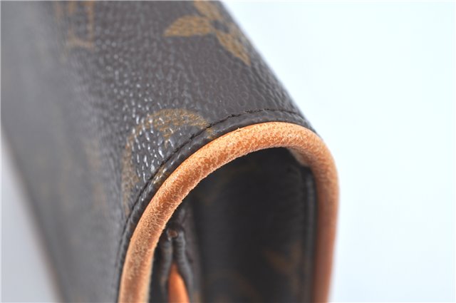 Authentic Louis Vuitton Monogram Pochette Twin GM Shoulder Bag M51852 LV J5746