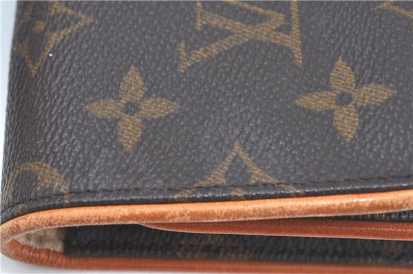 Authentic Louis Vuitton Monogram Pochette Twin GM Shoulder Bag M51852 LV J5746