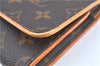 Authentic Louis Vuitton Monogram Pochette Twin GM Shoulder Bag M51852 LV J5746