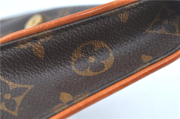 Authentic Louis Vuitton Monogram Pochette Twin GM Shoulder Bag M51852 LV J5746