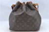 Authentic Louis Vuitton Monogram Petit Noe M42226 Shoulder Drawstring Bag J5749