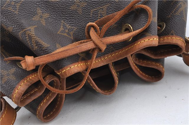Authentic Louis Vuitton Monogram Petit Noe M42226 Shoulder Drawstring Bag J5749