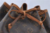 Authentic Louis Vuitton Monogram Petit Noe M42226 Shoulder Drawstring Bag J5749