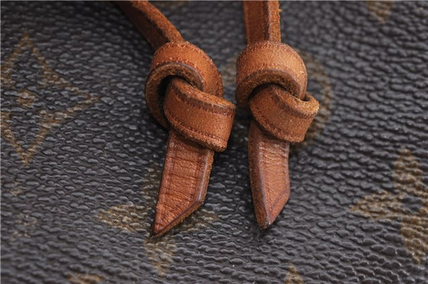 Authentic Louis Vuitton Monogram Petit Noe M42226 Shoulder Drawstring Bag J5749