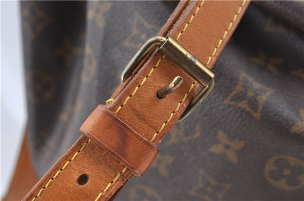 Authentic Louis Vuitton Monogram Petit Noe M42226 Shoulder Drawstring Bag J5749