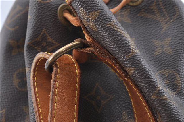 Authentic Louis Vuitton Monogram Petit Noe M42226 Shoulder Drawstring Bag J5749