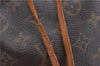 Authentic Louis Vuitton Monogram Petit Noe M42226 Shoulder Drawstring Bag J5749