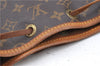 Authentic Louis Vuitton Monogram Petit Noe M42226 Shoulder Drawstring Bag J5749