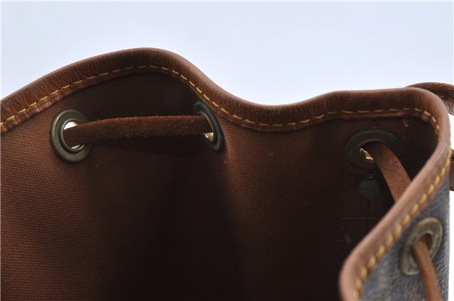 Authentic Louis Vuitton Monogram Petit Noe M42226 Shoulder Drawstring Bag J5749