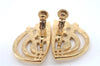 Authentic GIVENCHY Vintage Earrings Gold J5753