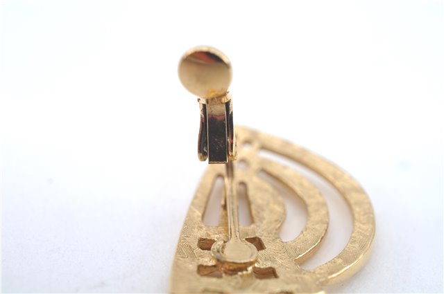 Authentic GIVENCHY Vintage Earrings Gold J5753