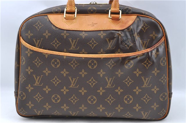 Authentic Louis Vuitton Monogram Deauville Hand Bag M47270 LV J5787