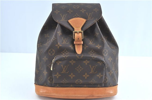 Authentic Louis Vuitton Monogram Montsouris MM Backpack M51136 LV J5790