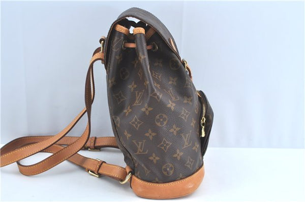 Authentic Louis Vuitton Monogram Montsouris MM Backpack M51136 LV J5790