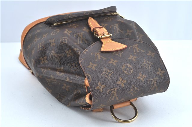 Authentic Louis Vuitton Monogram Montsouris MM Backpack M51136 LV J5790