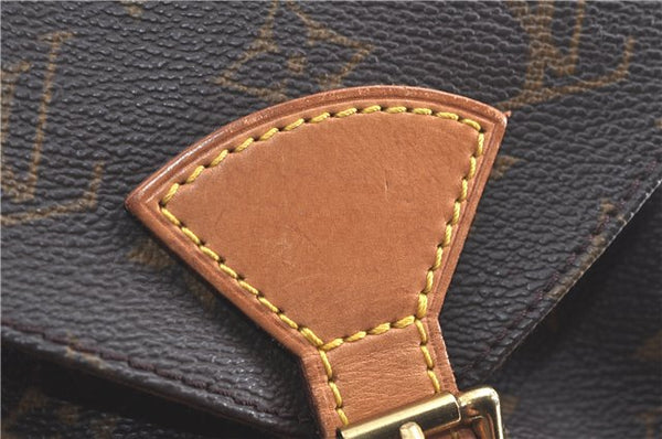 Authentic Louis Vuitton Monogram Montsouris MM Backpack M51136 LV J5790