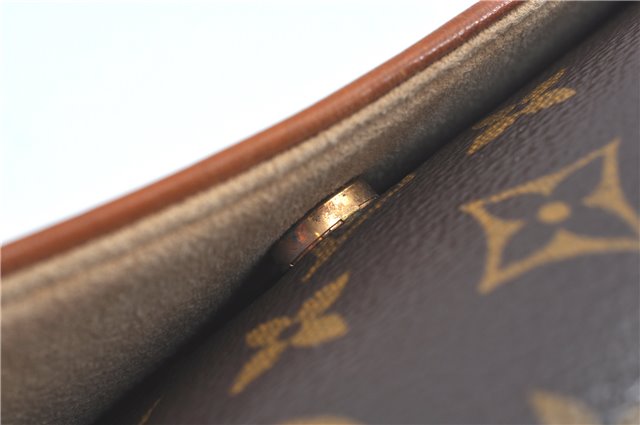 Authentic Louis Vuitton Monogram Pochette Twin GM Shoulder Bag M51852 LV J5805