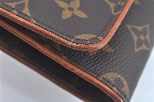 Authentic Louis Vuitton Monogram Pochette Twin GM Shoulder Bag M51852 LV J5805