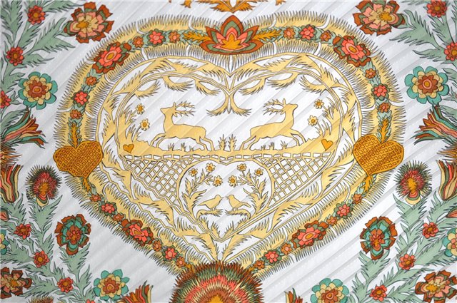 Authentic HERMES Pleats Scarf 