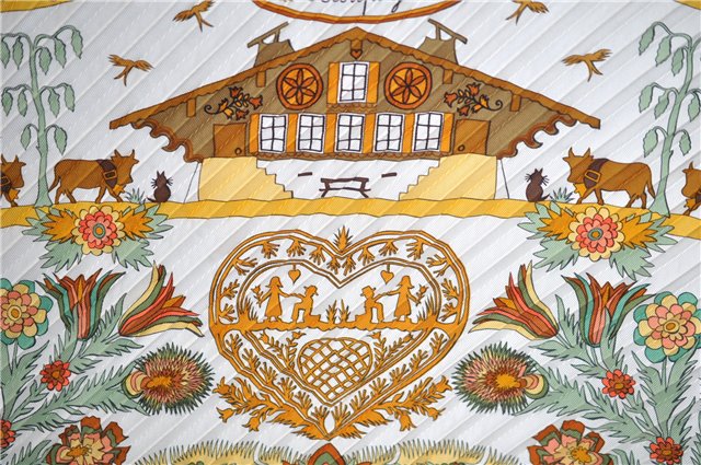 Authentic HERMES Pleats Scarf 