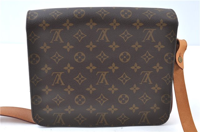 Authentic Louis Vuitton Monogram Cartouchiere GM M51252 Shoulder Bag Junk J5851