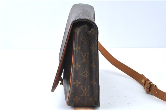 Authentic Louis Vuitton Monogram Cartouchiere GM M51252 Shoulder Bag Junk J5851