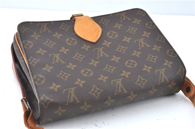 Authentic Louis Vuitton Monogram Cartouchiere GM M51252 Shoulder Bag Junk J5851