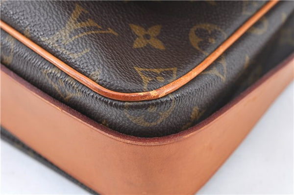 Authentic Louis Vuitton Monogram Cartouchiere GM M51252 Shoulder Bag Junk J5851