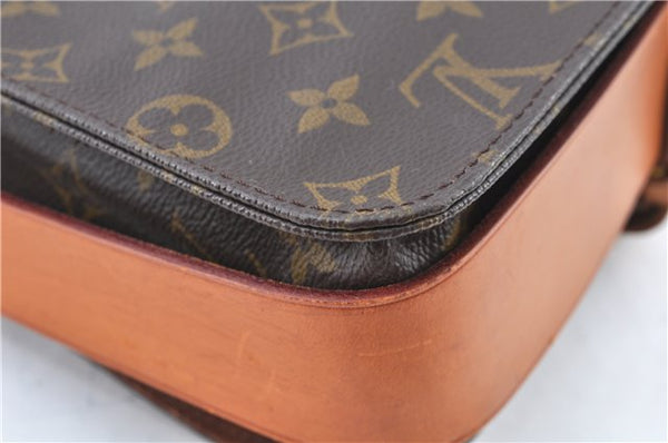 Authentic Louis Vuitton Monogram Cartouchiere GM M51252 Shoulder Bag Junk J5851