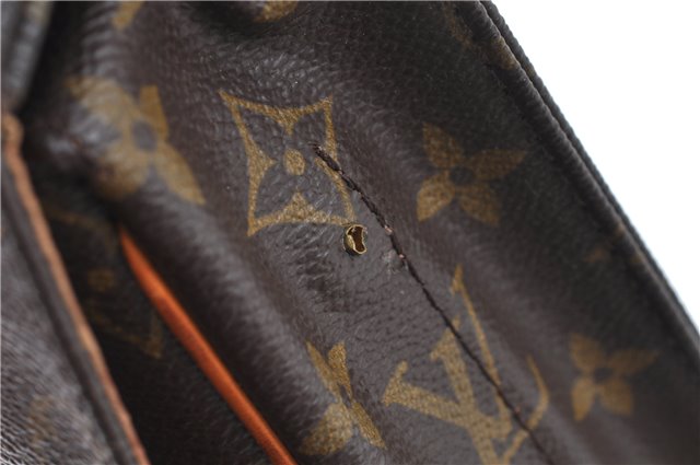 Authentic Louis Vuitton Monogram Cartouchiere GM M51252 Shoulder Bag Junk J5851