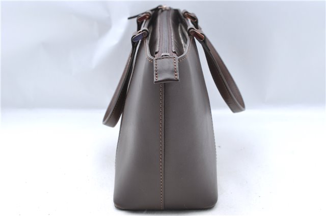 Authentic BURBERRY Vintage Leather Shoulder Hand Bag Purse Brown J5867