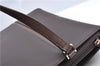 Authentic BURBERRY Vintage Leather Shoulder Hand Bag Purse Brown J5867