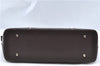 Authentic BURBERRY Vintage Leather Shoulder Hand Bag Purse Brown J5867
