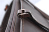 Authentic BURBERRY Vintage Leather Shoulder Hand Bag Purse Brown J5867