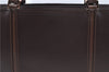 Authentic BURBERRY Vintage Leather Shoulder Hand Bag Purse Brown J5867