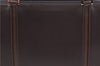 Authentic BURBERRY Vintage Leather Shoulder Hand Bag Purse Brown J5867