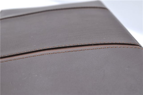 Authentic BURBERRY Vintage Leather Shoulder Hand Bag Purse Brown J5867