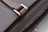 Authentic BURBERRY Vintage Leather Shoulder Hand Bag Purse Brown J5867