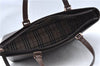 Authentic BURBERRY Vintage Leather Shoulder Hand Bag Purse Brown J5867
