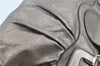 Authentic Ferragamo Gancini Leather Shoulder Bag Purse Silver J5869