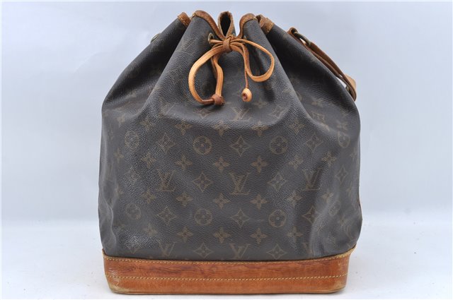 Authentic Louis Vuitton Monogram Noe Shoulder Drawstring Bag M42224 LV J5876