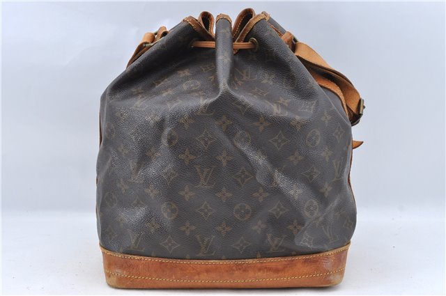 Authentic Louis Vuitton Monogram Noe Shoulder Drawstring Bag M42224 LV J5876