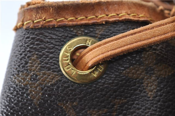 Authentic Louis Vuitton Monogram Noe Shoulder Drawstring Bag M42224 LV J5876