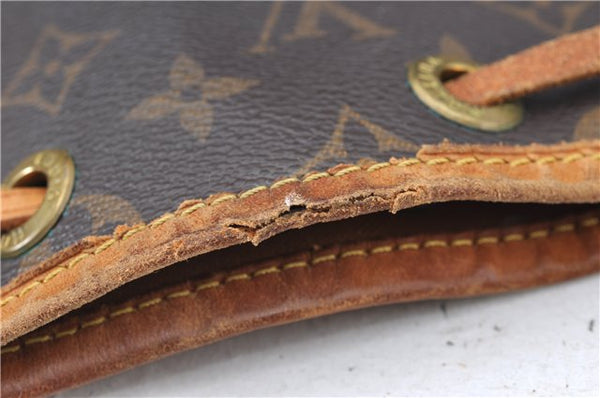 Authentic Louis Vuitton Monogram Noe Shoulder Drawstring Bag M42224 LV J5876