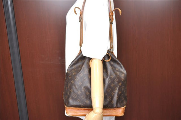 Authentic Louis Vuitton Monogram Noe Shoulder Drawstring Bag M42224 LV J5876