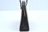 Authentic Salvatore Ferragamo Vara Leather Hand Bag Purse Black SF J5918