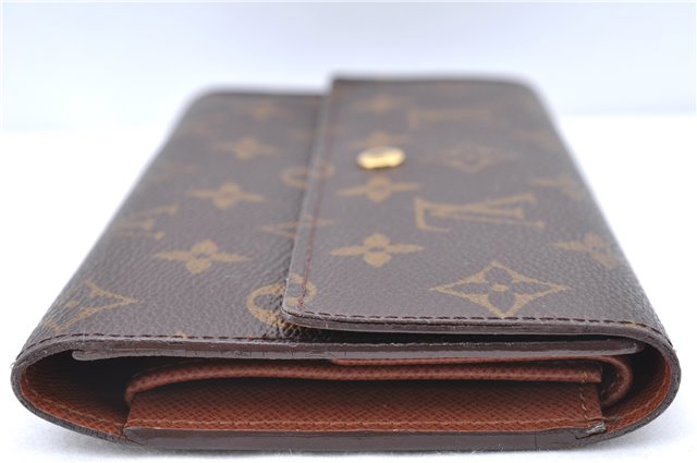 Authentic Louis Vuitton Monogram Portefeuille International M61217 Wallet J5939