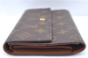 Authentic Louis Vuitton Monogram Portefeuille International M61217 Wallet J5939