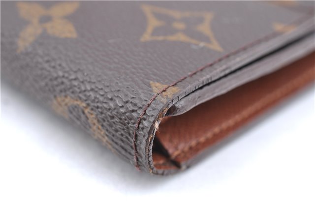 Authentic Louis Vuitton Monogram Portefeuille International M61217 Wallet J5939