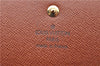 Authentic Louis Vuitton Monogram Portefeuille International M61217 Wallet J5939